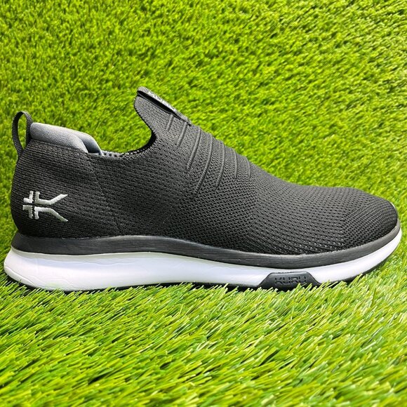Kuru Atom Slip-On Mens Size 10.5 Black White Athletic Walking Shoes Sneakers main image 4